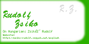 rudolf zsiko business card